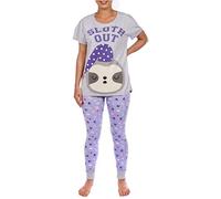 Harry Bear - Ensemble De Pyjamas - Paresseux - Femme - Violet - X-Small