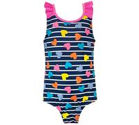 Harry Bear Filles Maillot de Bain Hearts Bleu 5-6 Ans