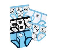 Harry Bear Football Slips Garçon | 5 Paquets Culotte Coton | Slip Garcon Football | Blanc 3-4 Ans