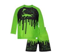 Harry Bear Maillot De Bain Piscine | Maillot De Bain Enfant Garcon De Jeu | Combinaison Natation 2 Pièces | Vert 9-10 Ans