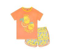 Harry Bear Pyjama Court Fille Citron Orange 6-7 Ans