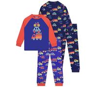 Harry Bear Pyjama Garcon, Lot de 2 Pyjamas Enfant, Ensembles De Pyjama Garçon Cars, Bleu 6-7 Ans