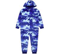 Harry Bear Surpyjama Garcon | Surpyjama Polaire Enfant Camouflage | Pyjama Combinaison Enfant | Bleu 10-11 Ans