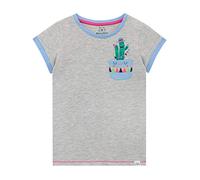 Harry Bear - T-Shirt - Cactus - Fille - Gris - 6-7 Ans