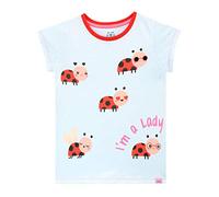 Harry Bear - T-Shirt - Coccinelle - Fille - Bleu - 3-4 Ans