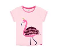 Harry Bear T-Shirt Fille | Tshirt Flamant Rose A Paillettes | Jolis T Shirts pour Filles | Vêtements D'Été pour Enfants | Rose 3-4 Ans