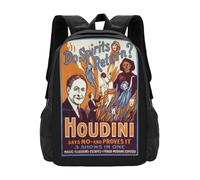 Harry Houdini Magic Poster - Les Esprits reviennent-Ils ? Cartable Sac à Dos Sacs de Mode Harry Houdini Magician Illusions