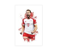 Harry Kane - 2023,24 - Home Kit - Poster sur toile - Décoration pour chambre à coucher, bureau, chambre - Cadeau - 40 x 60 cm