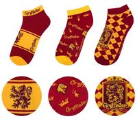 Cinereplicas Harry Potter - Socquettes Gryffondor (Set de 3) - Licence Officielle