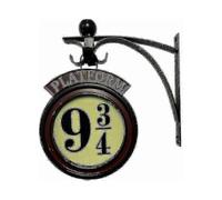 Harry Potter 9 3/4 Metal Wall Hanging Night Light Lamp Gift for 20th Anniversary Movie Fans