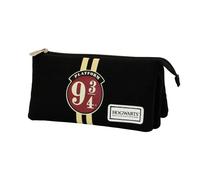 Harry Potter 9 3/4 Trousse Triple HS, Brun Marron