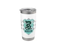 Harry Potter Abstract Slytherin House Shield Gobelet isotherme en acier inoxydable double paroi