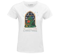 Harry Potter « All I Want for Christmas Icon'S WOHAPOMTS344 T-Shirt Femme, Blanc, Taille M