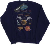 Harry Potter - "All I Want For" sweat-shirt pour homme BI28091 (XL) (Bleu marine)