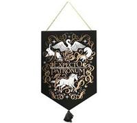 Harry Potter Alumni Patronus Glow dans la plaque suspendue noire noire - décoration intérieure