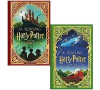 Harry Potter and the Philosopher’s Stone & Harry Potter and the Chamber of Secrets MinaLima Edition By J.K. Rowling Collection 2 Books Set