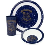 Harry Potter - Armoiries de Poudlard - Set de vaisselle Lot de 3 - Polypropylène NS7137 (taille unique) (Bleu marine)