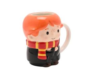 Harry Potter Back To Hogwarts 3D Mug - Ron | 220ml, Collectable Wizarding World Tea & Coffee Ceramic Cup, Official Merchandise