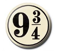 Harry Potter - Badge (Taille unique) (Blanc cassé/Noir)