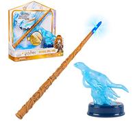 HARRY POTTER - BAGUETTE MAGIQUE COLLECTOR PATRONUS HERMIONE GRANGER WIZARDING WORLD - Baguette Magique 30 cm Avec Figurine Patronus - Effets Sonores Et Lumineux - 6064361 - Jouet Enfant 6 ans et +