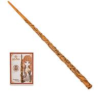 HARRY POTTER - BAGUETTE MAGIQUE DELUXE HERMIONE GRANGER WIZARDING WORLD - Baguette Magique Authentique Hermione Granger 30 cm Avec Carte de Sorts - 6062057 - Jouet Enfant 6 ans