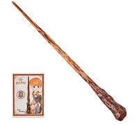 HARRY POTTER - BAGUETTE MAGIQUE DELUXE RON WEASLEY WIZARDING WORLD - Baguette Magique Authentique Ron Weasley 30 cm Avec Carte de Sorts - 6062058 - Jouet Enfant 6 ans