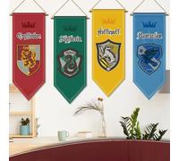 Harry Potter bannière drapeau tenture murale Gryffondor Serpentard Serdaigle maison dortoir salon fanion drapeau Burgees décor cadeaux C