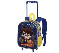 Harry Potter Beasty Friends-Sac à Dos 3D à roulettes Petit, Bleu