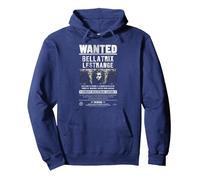 Harry Potter Bellatrix Lestrange Wanted Sweat à Capuche, Unisexe pour Adultes, Bleu Marine, M