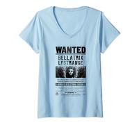 Harry Potter Bellatrix Lestrange Wanted T-Shirt avec Col en V