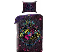 Harry Potter Bettbezug Neon - 140 x 200 cm - 70 x 90 cm - Baumwolle