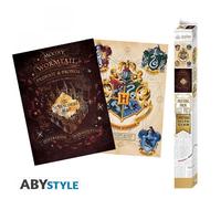 ABYSTYLE Harry potter - set 2 chibi posters - blason & maraudeurs (52x38)