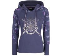 Harry Potter Blason Poudlard Femme Sweat-Shirt à Capuche Lilas XXL 95% Coton, 5% Élasthanne Slim Fit