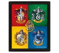 Harry Potter - Blasons Colorés - Poster Lenticulaire 3d 26x4cm
