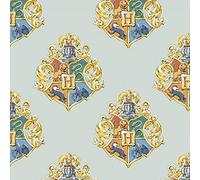 Harry Potter - Blasons gris vert - Coton - par 0,5 mètre