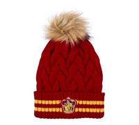 Bonnet tricot harry potter bordeaux gryffondor avec pompon taille unique ROUGE