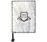 Harry Potter Bouclier de Poudlard A5 Carnet épais en marbre Blanc G
