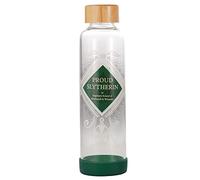 Harry Potter Bouteille d'eau en Verre - 500 ML - Fière Serpentard - Bouteille d'eau réutilisable - Bouteille d'eau en Verre Serpentard Cadeaux