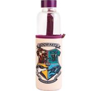 Harry Potter, Bouteille en verre de 500ml avec armoiries de Poudlard Harry Potter, Violet