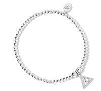 HARRY POTTER Bracelet à perles en argent sterling avec breloque Relique de la Mort en argent, taille unique, Cristal Argent sterling