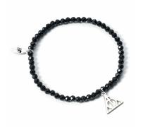 HARRY POTTER Bracelet en argent sterling avec pendentif Reliques de la Mort en cristal et argent sterling Taille unique, taille unique, Argent sterling