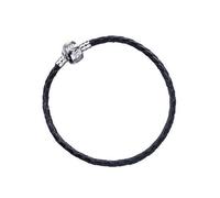 The Carat Shop - Bracelet fantaisie Harry Potter - Cuir noir, pendentif slide Ø0,5 cm - 18 cm