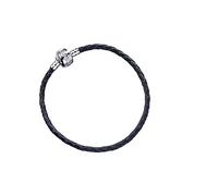HARRY POTTER Bracelet Officiel Cuir Noir Taille Large Adulte 20cm pour breloque