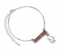HARRY POTTER Bracelet officiel Gryffondor Bar, M, Zinc, Pas de gemme
