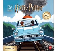 Harry Potter Broschurkalender 2027: Der Wandplaner für alle Fans von Harry, Ron und Hermine. Monatskalender mit Illustrationen zur Harry-Potter-Filmreihe. Magisch viel Platz für Termine