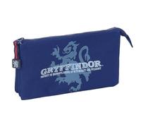 Safta Trousse triple Harry Potter Captain bleu marine 22 x 3 x 12 cm pour enfant