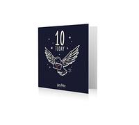 Harry Potter Carte d'anniversaire pour 10 ans, 15,2 x 15,2 cm