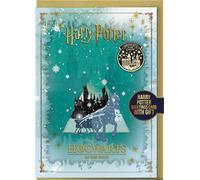 Harry Potter - Carte de vœux "Hiver de Poudlard", conception de Noël - Carton TA12962 (taille unique) (Coloré)
