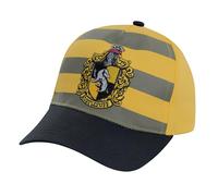 Harry Potter Casquette rayée pour garçon - Thème maison de Poudlard pour enfants de 4 à 16 ans, Poufsouffle, Taille unique