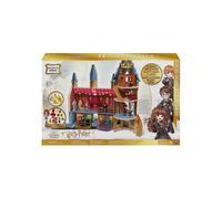 Harry Potter - Chateau de Poudlard 55 cm sons et lumieres avec Figurine Hermione et accessoires - Set Magical Minis et carte